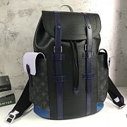 LVCHRISTOPHER Small Backpack Black/Blue M41709 Size 34x13x47 cm - 1