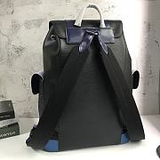 LVCHRISTOPHER Small Backpack Black/Blue M41709 Size 34x13x47 cm - 4