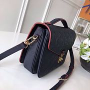 Lv Pochette Metis Black With Red Border M41487 Size 25x19x9 cm - 5