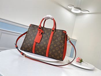 Louis Vuiton Soufflot Mm Red Border M44817 Size 35×24×15 cm