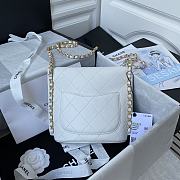Small Hobo Bag White AS2542 Size 19x23x7 Cm - 4