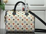 LV SPEEDY BANDOULIÈRE 25 Pillow Handbags White Poker M57466 Size 25x19x15 cm - 4