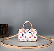 LV NANO SPEEDY Handbag White M61252 Size 16x11x9cm - 1