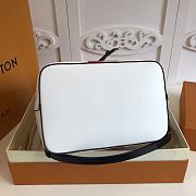 LV NeoNoe Handbags White Stripes M52163 Size 26x26x17.5 cm - 5