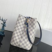 LV NEONOE Handbag White Grid Blue M44020 Size 26x26x17.5 cm - 2