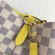 LV NEONOE Handbag White Grid Yellow M44020 Size 26x26x17.5 cm - 5