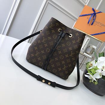 LV Noe Champagne Bag Black M43569 Size 26x22x27 cm