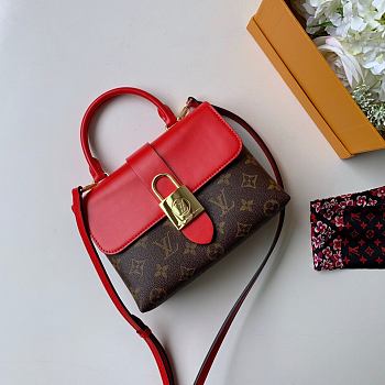 LV LOCKY BB handbag Red  M44322 Size 21x17x8 cm