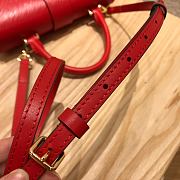 LV Latest Locky Small Messenger Bag Red 44321 Size 20.5x8x16 cm - 5