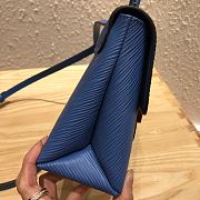 LV Latest Locky Small Messenger Bag Blue 44321 Size 20.5x8x16 cm - 4