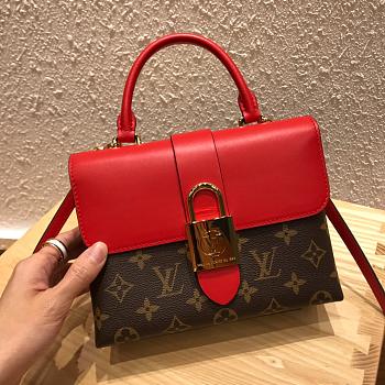 LV Latest Locky Small Messenger Bag Red/Brown 44321 Size 20.5x8x16 cm
