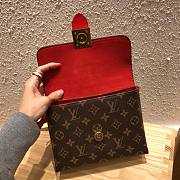 LV Latest Locky Small Messenger Bag Red/Brown 44321 Size 20.5x8x16 cm - 3