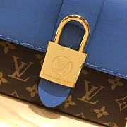 LV Latest Locky Small Messenger Bag Blue/Brown 44321 Size 20.5x8x16 cm - 4