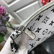 LV NEVERFULL Medium White Big Letters M41177 Size 32x29x17 cm - 4