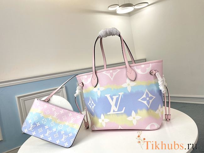 LV Escale Neverfull MM Pink M45270 Size 31x28.5x17 cm - 1