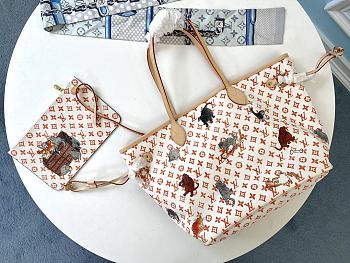 LV NEVERFULL Medium Handbag M44459 Size 31x28.5x17 cm