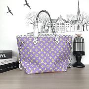 NEVERFULL Medium Handbag Purple M44588 Size 31x28.5x17 cm - 5