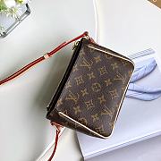 LV Medieval Small Square Bag M51165 Size 17x13x9 cm - 5