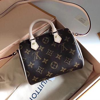 LV Nano Speedy Handbag Canvas M61252 Size 16×11×9 cm