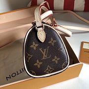 LV Nano Speedy Handbag Canvas M61252 Size 16×11×9 cm - 5