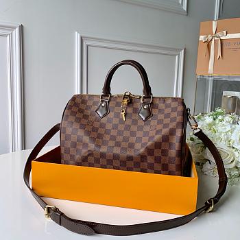 LV Speedy 30 Damier Ebène Canvas 41367 Size 30×21×17 cm