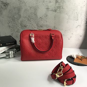 LV SPEEDY BANDOULIÈRE 25 Cherry Red M42399 Size 25x19x15 cm