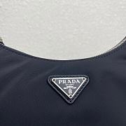 Prada Leather Shoulder Strap Hobo Bag Black 1NE204 Size 23x13x5 cm - 3