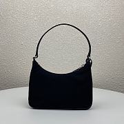 Prada Leather Shoulder Strap Hobo Bag Black 1NE204 Size 23x13x5 cm - 2