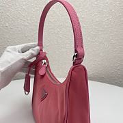 Prada Leather Shoulder Strap Hobo Bag Pink 1NE204 Size 23x13x5 cm - 5