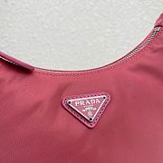 Prada Leather Shoulder Strap Hobo Bag Pink 1NE204 Size 23x13x5 cm - 2