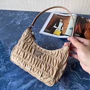 Prada Zou Ladies Nylon Shoulder Bag Beige 1NE204 Size 22x17x6 cm - 1