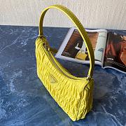 Prada Zou Ladies Nylon Shoulder Bag Yellow 1NE204 Size 22x17x6 cm - 5