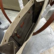 YSL Rive Gauche Large Tote Bag Beige/Gray 509415 Size 48 x 36 x 16 cm - 5