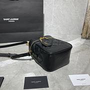 YSL 80's Vanity Bag In Carré-Quilted Black 649779 Size 14.5 X 16.5 X 9 cm - 5