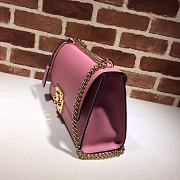 GUCCI Padlock Medium Gg Shoulder Bag Full Pink Leather 409486 Size 30 x 19 x 10 cm - 3