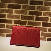 GUCCI Padlock Medium Gg Shoulder Bag Red Pressure 409486 Size 30 x 19 x 10 cm - 2