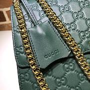 GUCCI Padlock Medium Gg Shoulder Bag Green Pressure 409486 Size 30 x 19 x 10 cm - 2