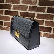 GUCCI Padlock Medium Gg Shoulder Bag Gray Pressure 409486 Size 30 x 19 x 10 cm - 6