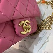 CHANEL Mini Flap Bag Pink AS2379 Size 17 x 12 x 8 cm - 2