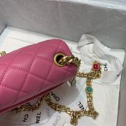 CHANEL Mini Flap Bag Pink AS2379 Size 17 x 12 x 8 cm - 3