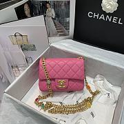 CHANEL Mini Flap Bag Pink AS2379 Size 17 x 12 x 8 cm - 5