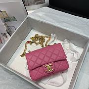 CHANEL Mini Flap Bag Pink AS2379 Size 17 x 12 x 8 cm - 6