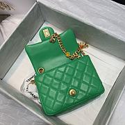 CHANEL Mini Flap Bag Green AS2379 Size 17 x 12 x 8 cm - 2