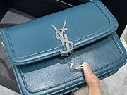 YSL Solferino Satchel In Box Leather Turquoise Green 634306 Size 19x13x5 cm - 6