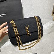 YSL Jamie Medium Bag Black 634820 Size 24×15.5×6.5 cm - 5