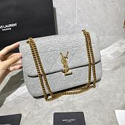 YSL Jamie Medium Bag Gray 634820 Size 24×15.5×6.5 cm - 3