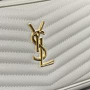 YSL Lou Camera Bag In Quilted Leather White 585040 Size 18×10×5 cm - 6