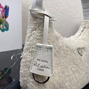 Prada Re-Edition 2000 Shearling Mini Bag White 1NE515 Size 23x14x5 cm - 2