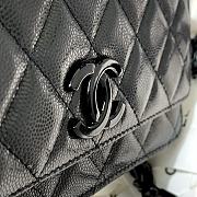 Chanel Classic Flap Bag Black 81059 19 cm - 3