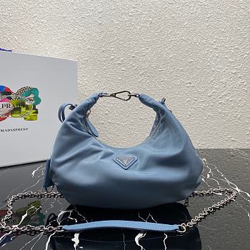 Prada Re-Edition 2006 Nylon Bag Blue 1BH172 24x16x7 cm